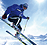 Skier in New Zealand's south - Harris Mountains Heliski